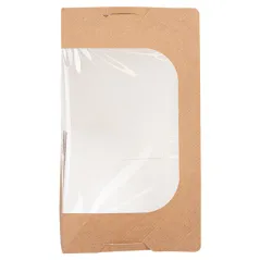 BOÎTES SANDWICH TRIPLE AVEC FENÊTRE THEPACK  12,4x12,4x8,3 CM NATUREL CARTON NANO-MICRO + OPP (500 UNITÉ)